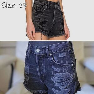 Agolde Clash Jaden High Rise Cut Off Short